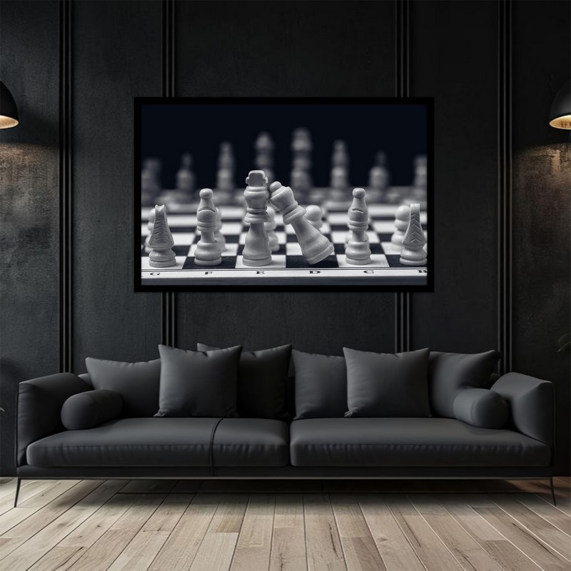 تابلو بکلیت طرح بازی فکری شطرنج مدل B-bu5289