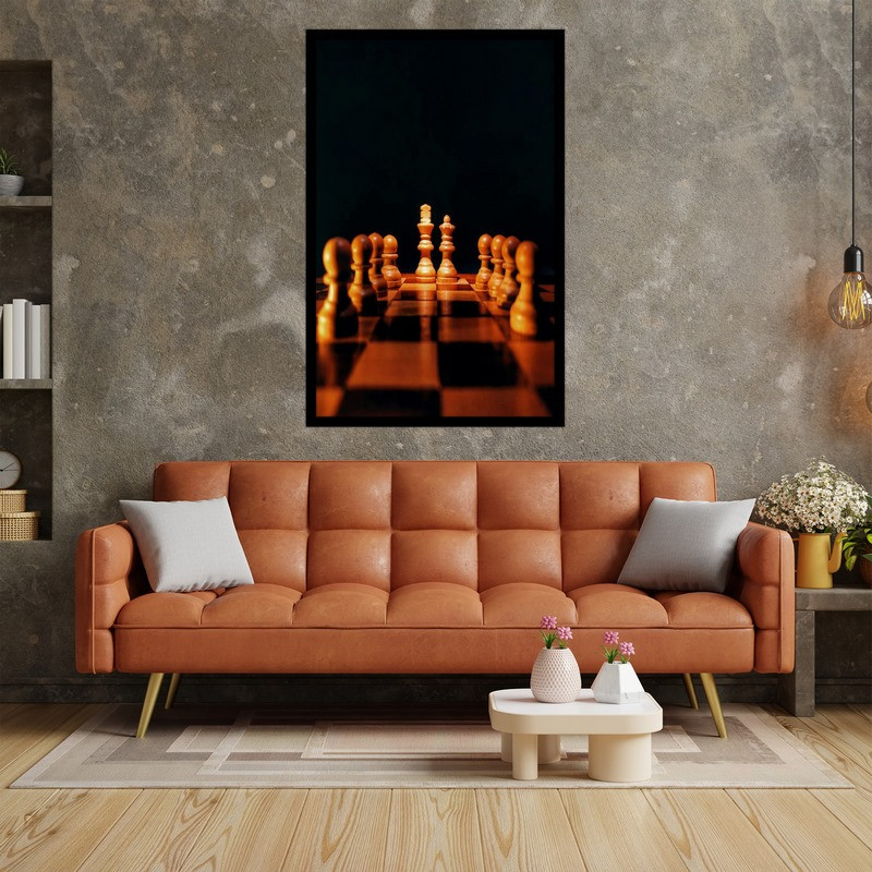 تابلو بکلیت طرح بازی فکری شطرنج مدل B-bu5290