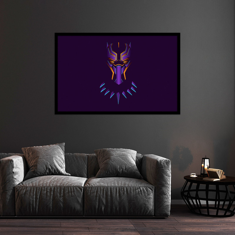 تابلو بکلیت طرح اکشن و گیمینگ فیلم بلک پنتر مدل B-bu2013