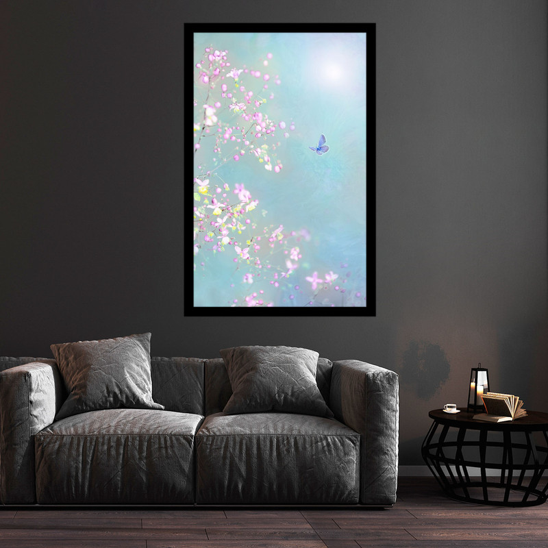 تابلو بکلیت طرح عکس هنری مدرن  گل مدل B-bu2092