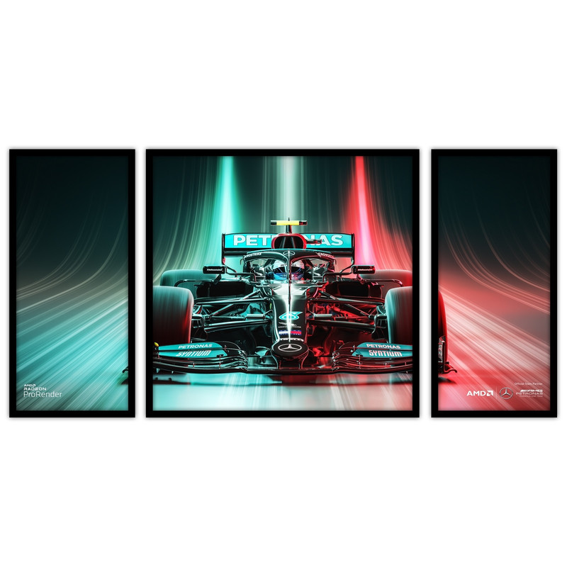 تابلو بکلیت طرح ماشین مسابقه مدل B-bu3054 مجموعه 3 عددی