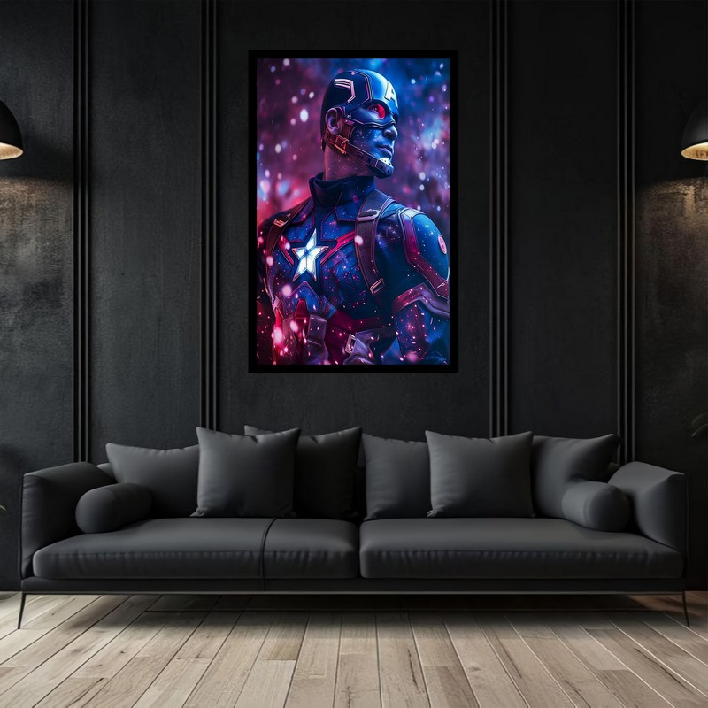 تابلو بکلیت طرح نقاشی و هنر دیجیتال قهرمان و شخصیت سینمایی مدل B-bu2856