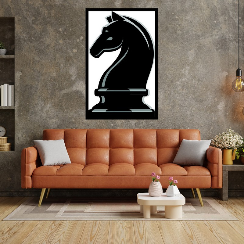 تابلو بکلیت طرح مهره شطرنج مدل B-bu5045