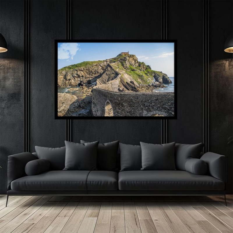 تابلو بکلیت طرح منظره پل قدیمی و طبیعت مدل  B-bu2965