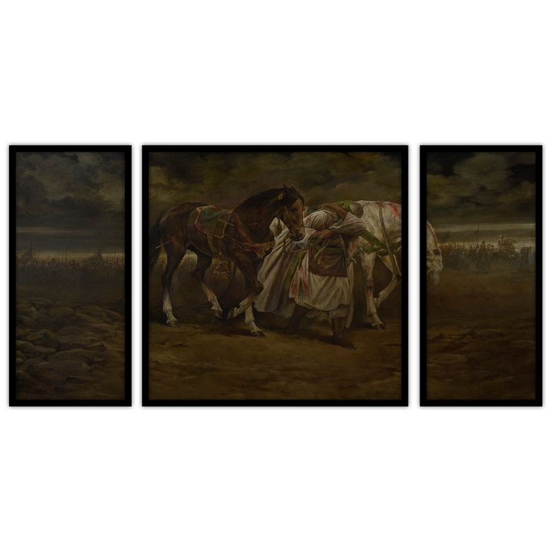 تابلو بکلیت طرح نقاشی مذهبی  مدل B-bu3156 مجموعه 3 عددی