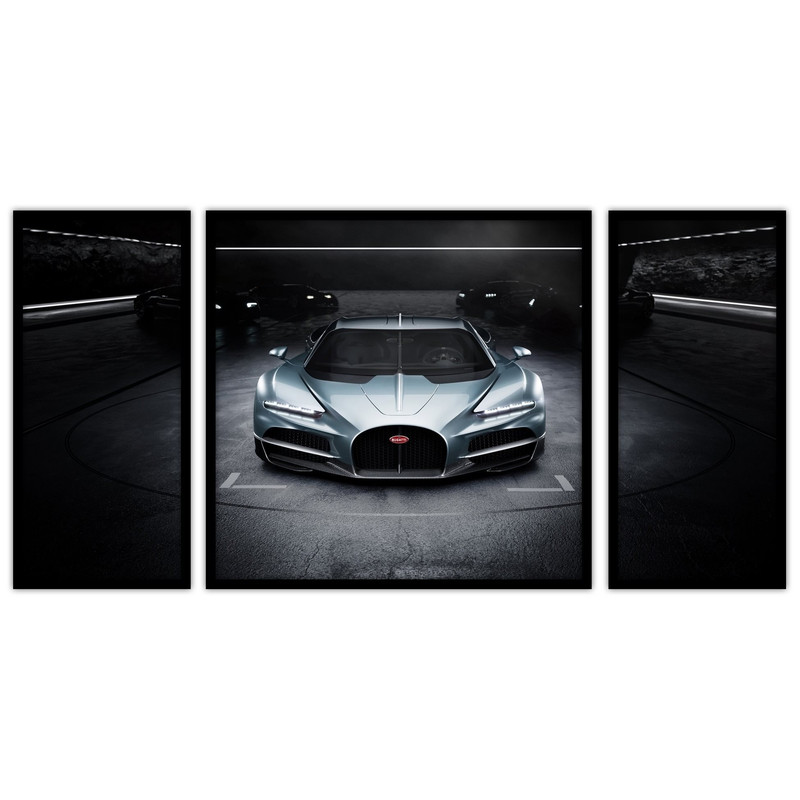 تابلو بکلیت طرح ماشین لوکس و مدرن مدل B-bu3244 مجموعه 3 عددی