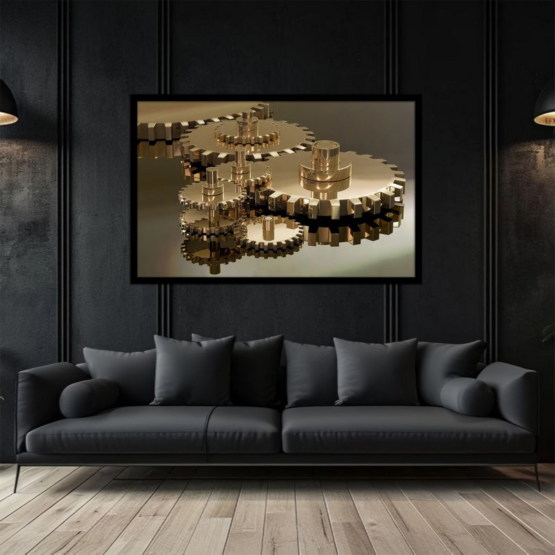 تابلو بکلیت طرح فنی مهندسی چرخ دنده مدل B-bu5188