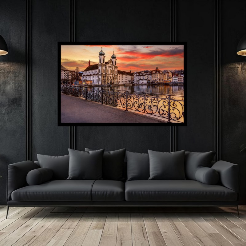 تابلو بکلیت طرح منظره شهری  مدل B-bu5109