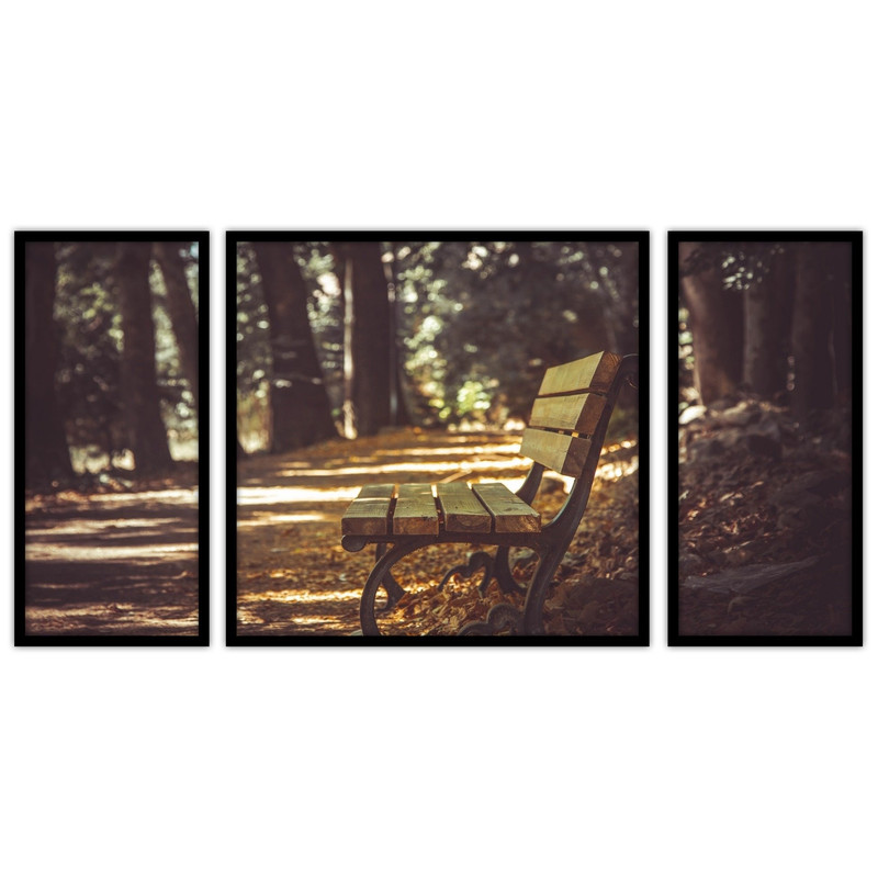 تابلو بکلیت طرح  هنری و کلاسیک مدل B-bu3154 مجموعه 3 عددی