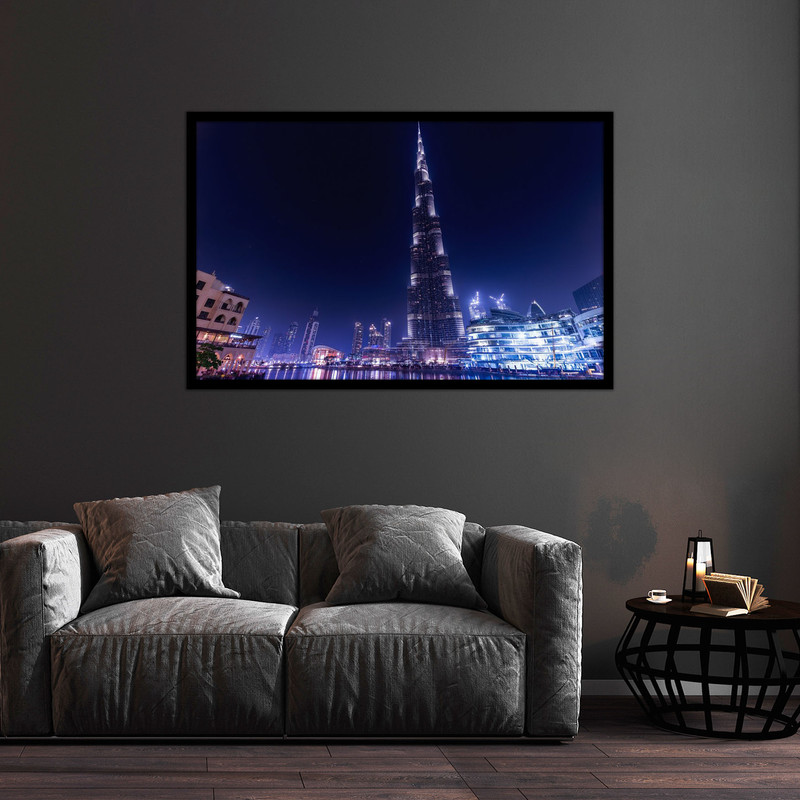 تابلو بکلیت طرح منظره شهری برج خلیفه مدل  B-bu2215