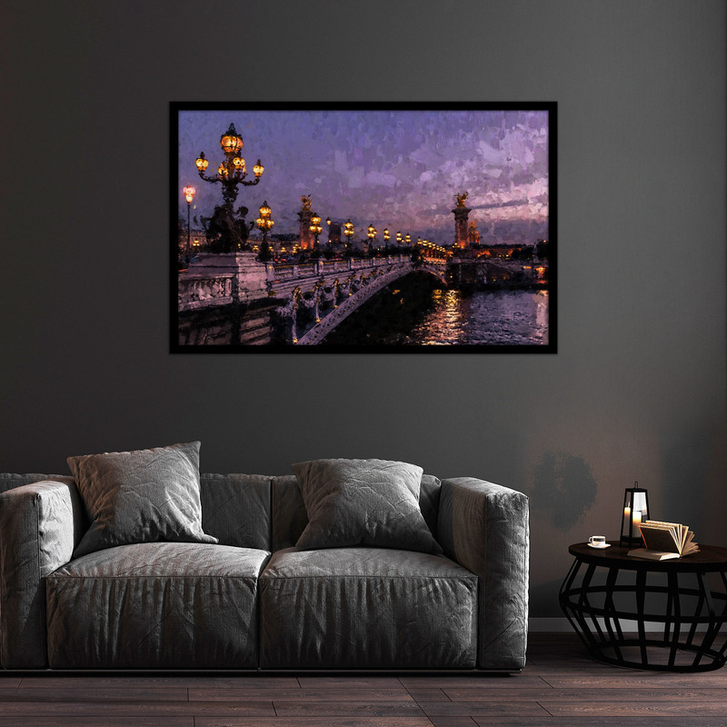 تابلو بکلیت طرح نقاشی منظره شهری مدل B-bu1677