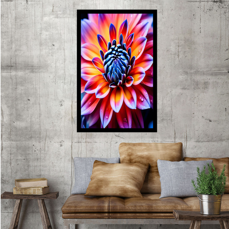 تابلو بکلیت طرح هنری طبیعت و گل مدل B-bu1541