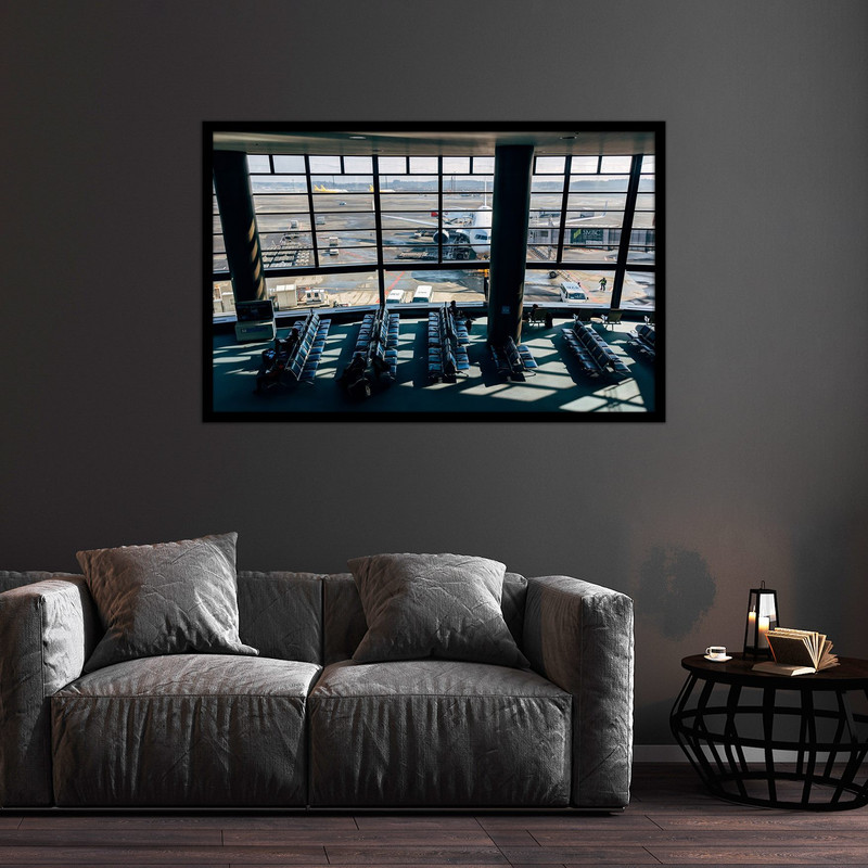 تابلو بکلیت طرح فرودگاه و هواپیما مدل B-bu2497