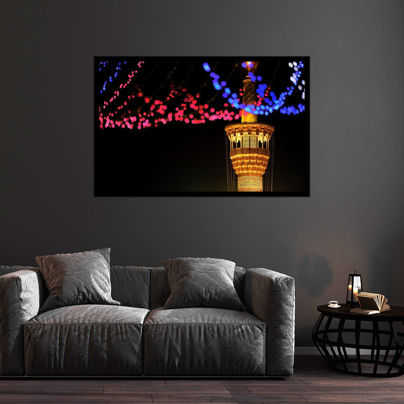 تابلو بکلیت طرح مناره و گلدسته حرم امام رضا (ع) مدل B-bu2606