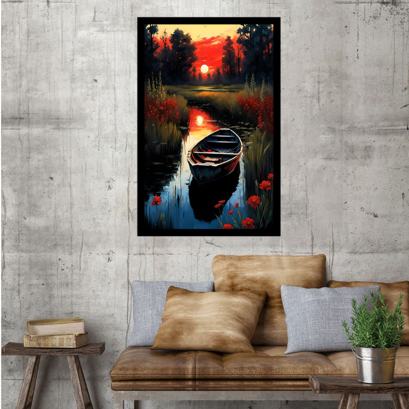 تابلو بکلیت طرح نقاشی هنری منظره طبیعت مدل B-bu1503