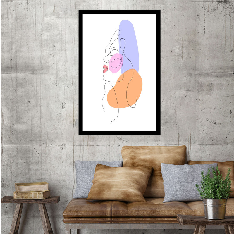 تابلو بکلیت طرح چهره مینیمال و مدرن مدل B-bu1521