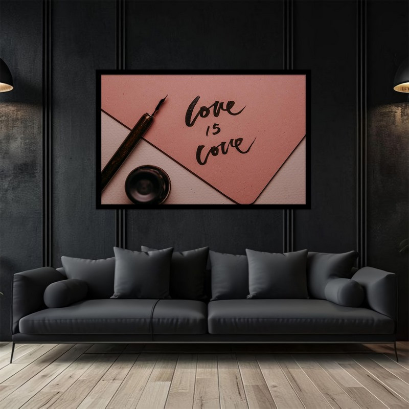 تابلو بکلیت طرح جمله عاشقانه love مدل B-bu5294