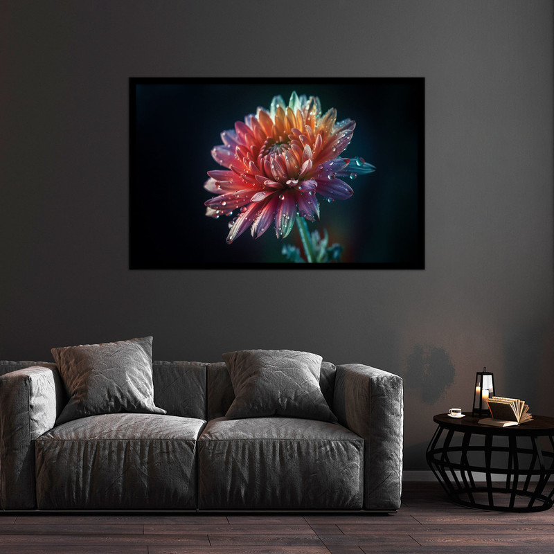 تابلو بکلیت طرح هنری مدرن گل مدل B-bu1147