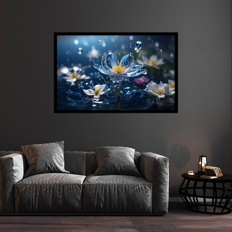 تابلو بکلیت طرح تصاویر هنری گل مدل B-bu1208