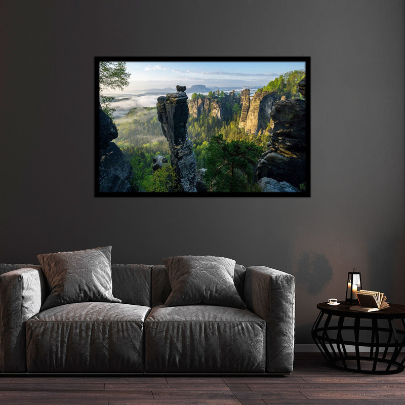 تابلو بکلیت طرح طبیعت صخره مدل B-bu1315