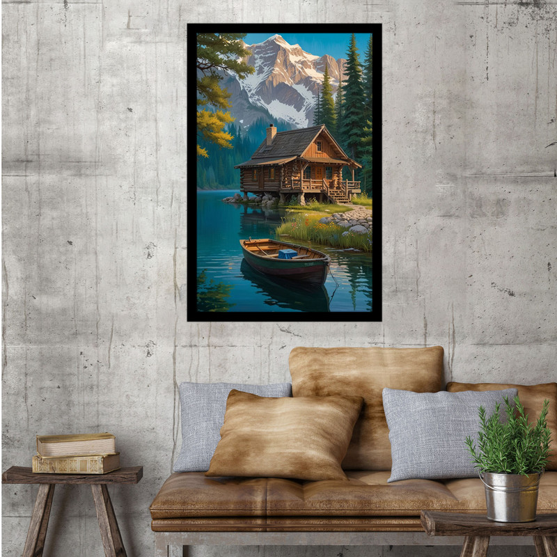 تابلو بکلیت طرح هنری منظره طبیعت مدل B-bu1510