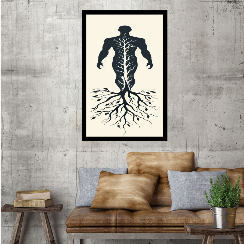 تابلو بکلیت طرح بدن انسان مدل B-bu1493