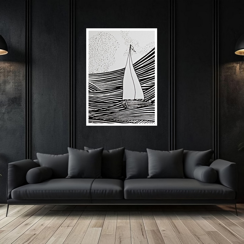 تابلو بکلیت طرح مینیمال و نقاشی دکوری هنری و مدرن مدل W-bu5329