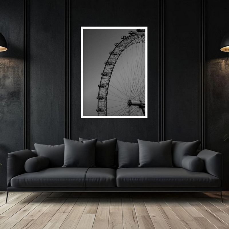 تابلو بکلیت طرح چرخ و فلک و شهربازی دکوری هنری و مدرن مدل W-bu5348