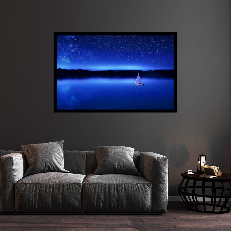 تابلو بکلیت طرح هنری منظره دریا مدل B-bu2033