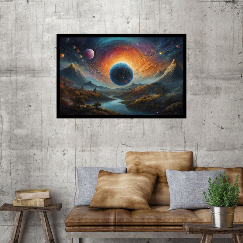 تابلو بکلیت طرح فانتزی طبیعت مدل B-bu1351