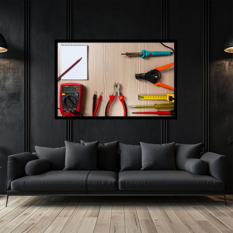 تابلو بکلیت طرح فنی مهندسی ابزار الات مدل B-bu5145