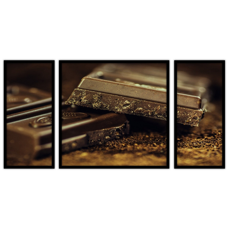 تابلو بکلیت طرح شکلات مدل B-bu3643 مجموعه 3 عددی