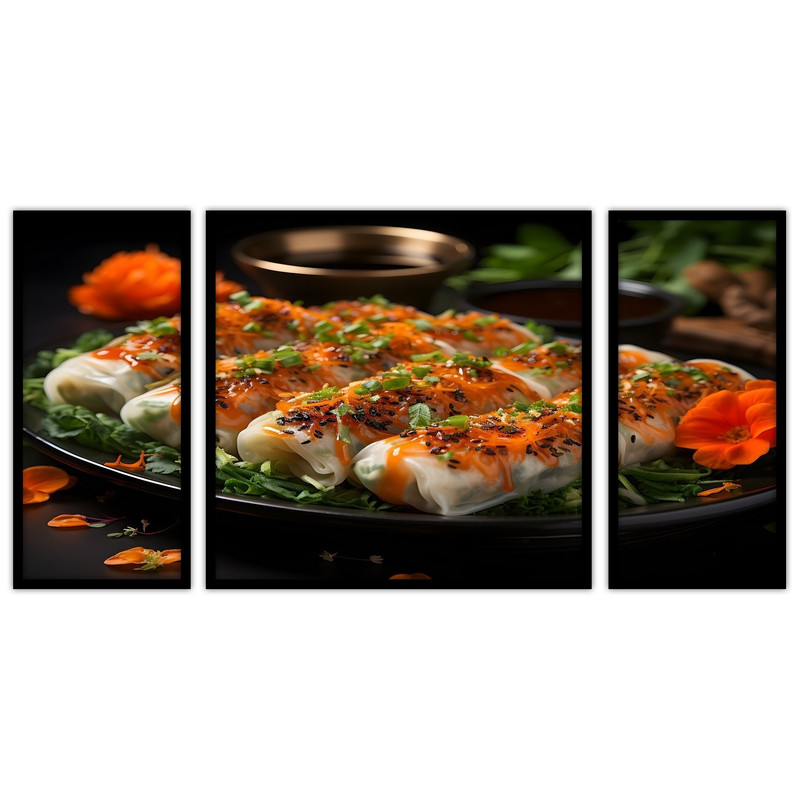 تابلو بکلیت طرح غذا و رستورانی مدل B-bu3685 مجموعه 3 عددی