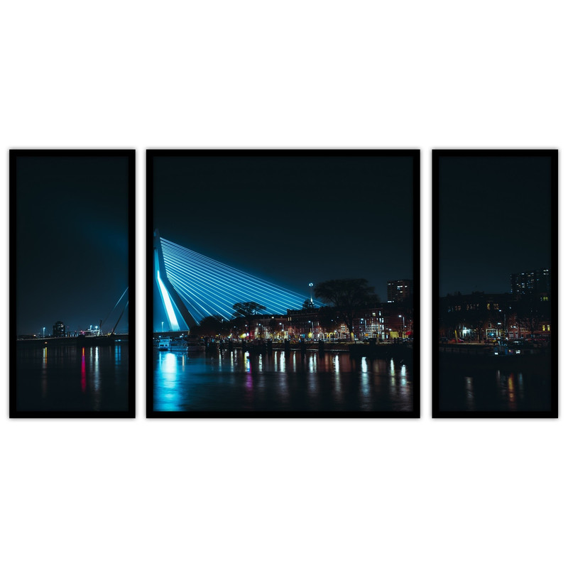 تابلو بکلیت طرح منظره شهری مدل B-bu3682 مجموعه 3 عددی