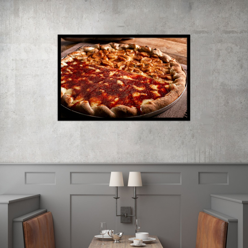 تابلو بکلیت طرح غذا و فست فود پیتزا مدل B-bu2600