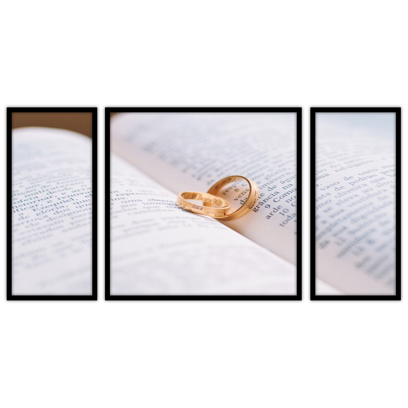 تابلو بکلیت طرح حلقه ازدواج مدل B-bu3573 مجموعه 3 عددی