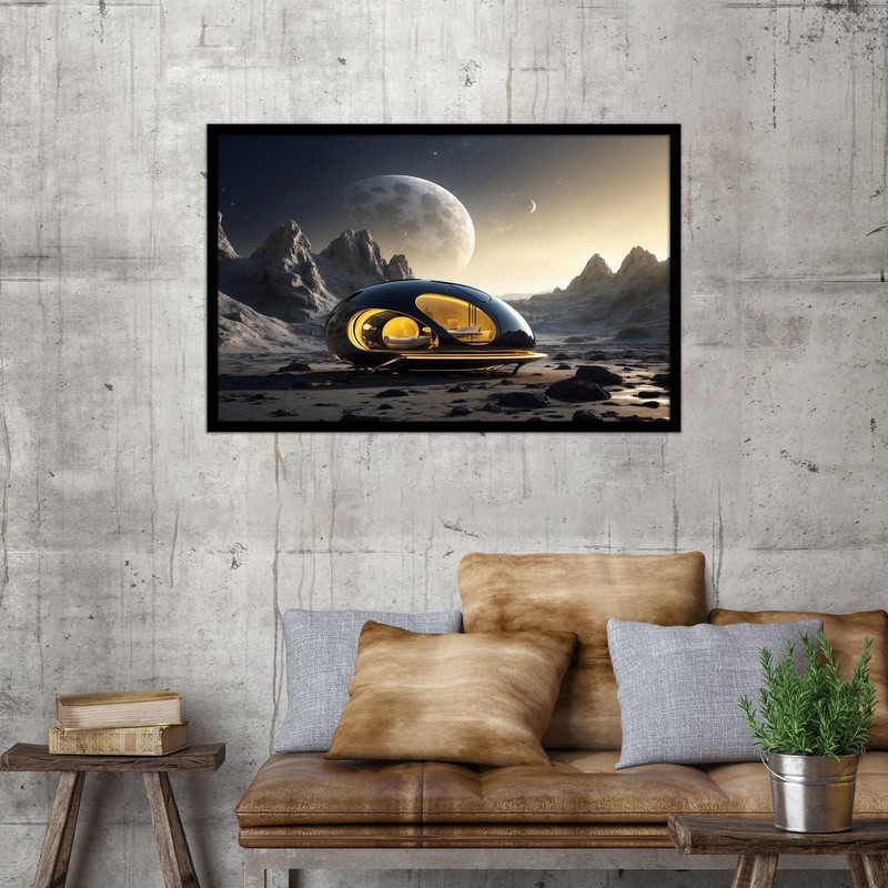 تابلو بکلیت طرح کهکشان و فضانورد مدل B-bu1006