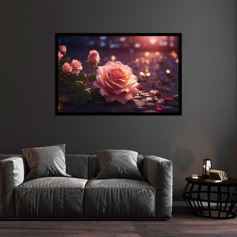 تابلو بکلیت طرح هنری مدرن گل مدل B-bu1346