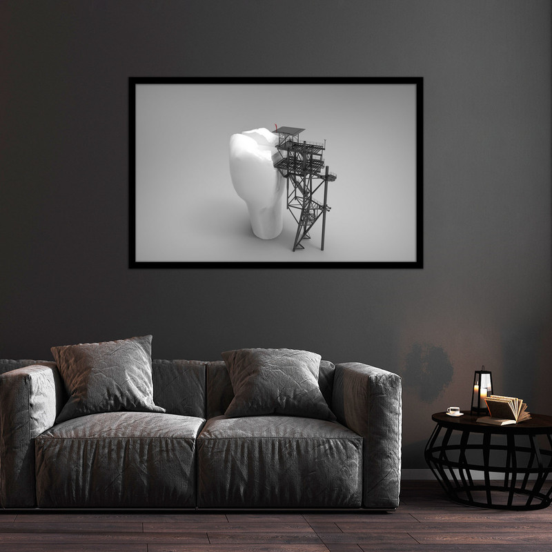 تابلو بکلیت طرح دندانپزشکی مدل B-bu1353