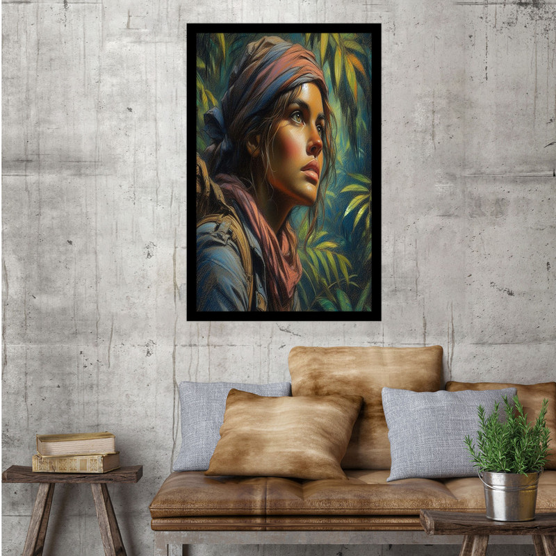 تابلو بکلیت طرح هنری مدرن چهره مدل B-bu1623