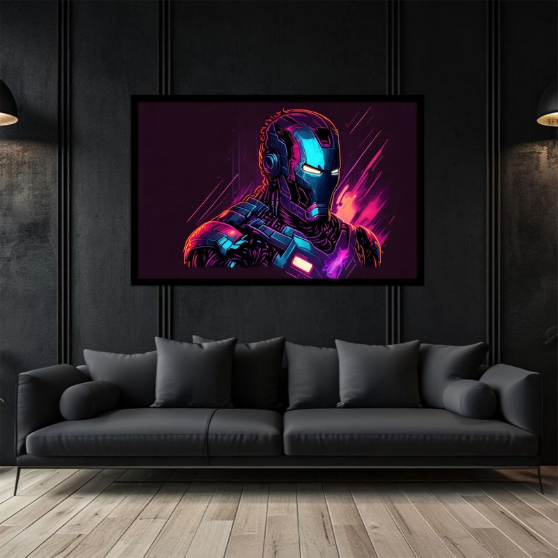 تابلو بکلیت طرح شخصیت سینمایی مرد اهنی مدل B-bu5255