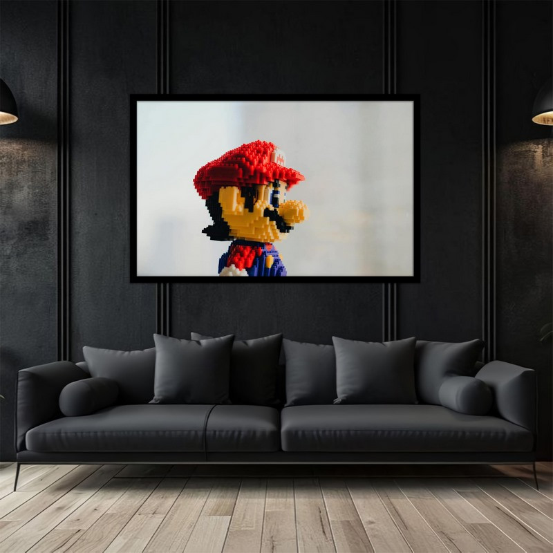 تابلو بکلیت طرح انیمیشن و کارتون سوپر ماریو مدل B-bu5266