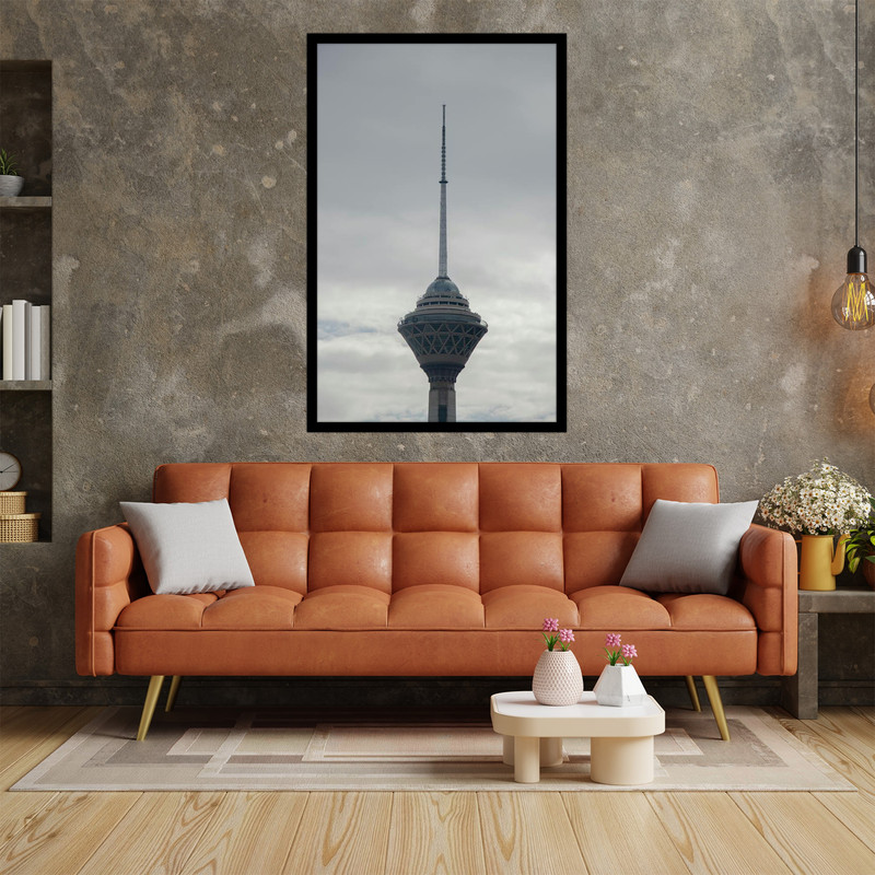 تابلو بکلیت طرح منظره شهری تهران برج میلاد مدل  B-bu2634