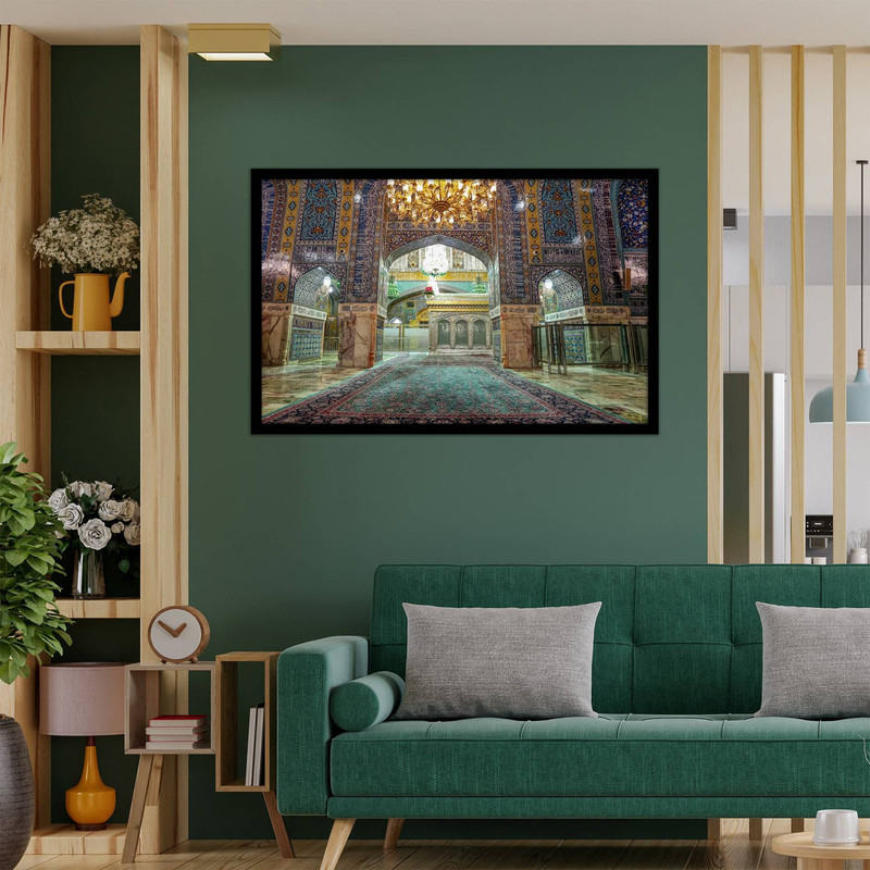 تابلو  نوری بکلیت  مدل B-bu2603 طرح ضریح و حرم امام رضا (ع)