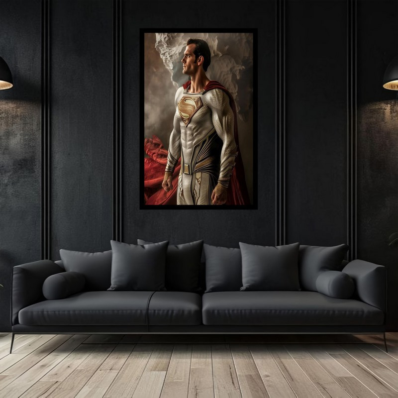 تابلو بکلیت طرح نقاشی و هنر دیجیتال شخصیت سینمایی سوپرمن مدل B-bu2847