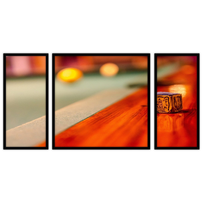 تابلو بکلیت طرح میز بیلیارد مدل B-bu3158 مجموعه 3 عددی