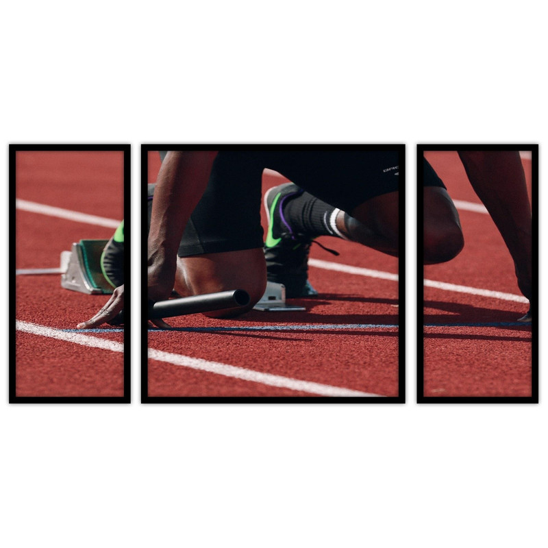 تابلو بکلیت طرح ورزشی دو و میدانی  مدل B-bu3144 مجموعه 3 عددی