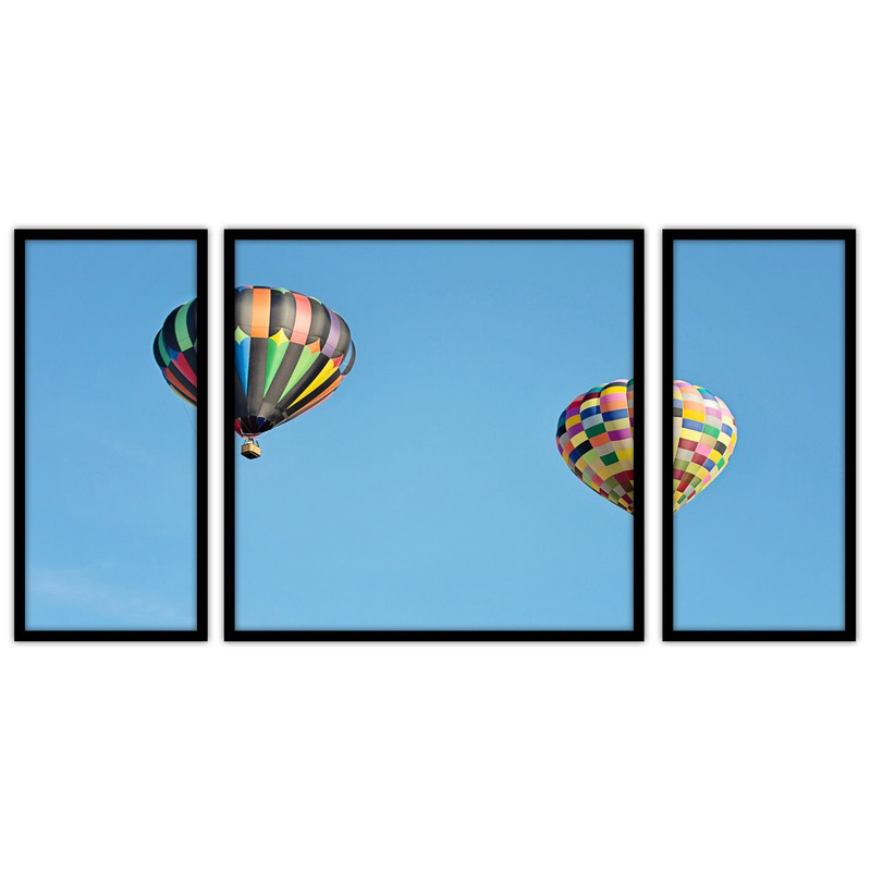 تابلو بکلیت طرح آسمان و بالن مدل B-bu3061 مجموعه 3 عددی