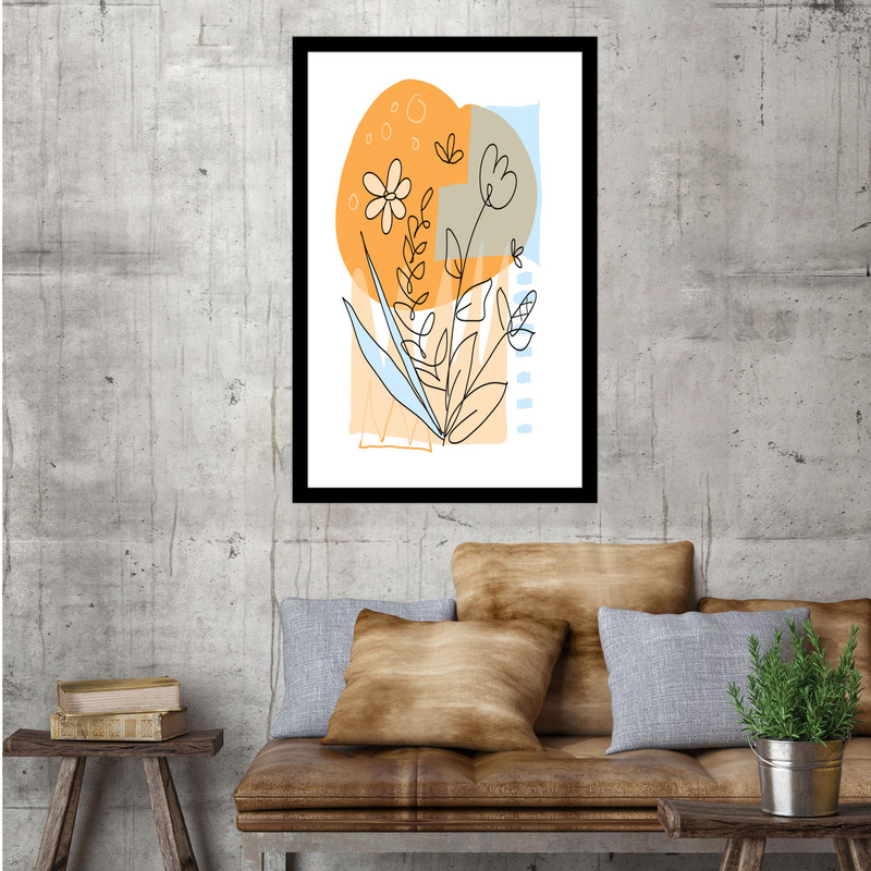 تابلو بکلیت طرح گل هنری مدرن مدل B-bu1546