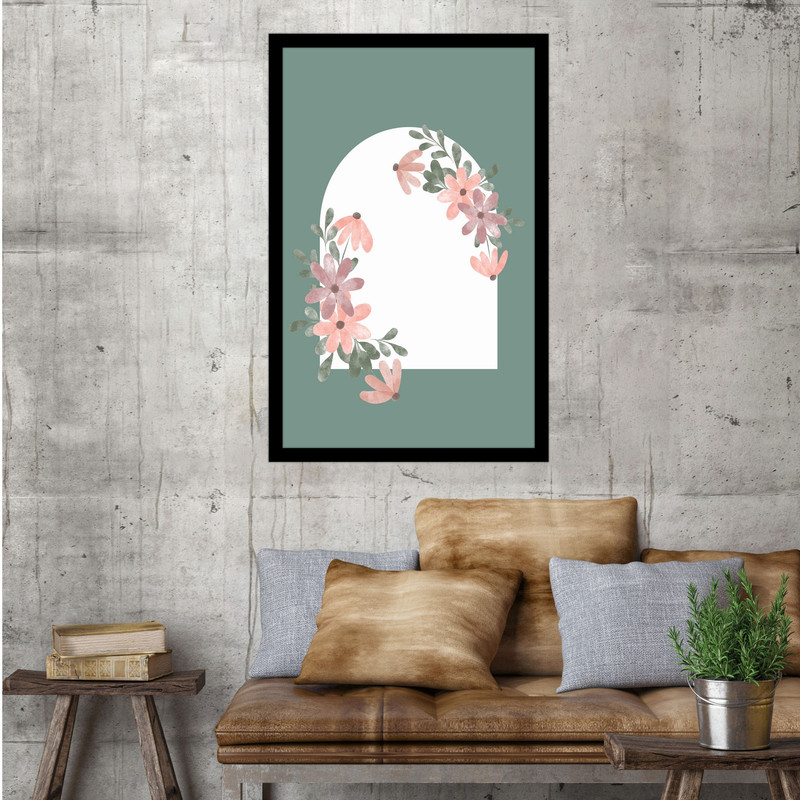 تابلو بکلیت طرح گل مینیمال و مدرن مدل B-bu1550